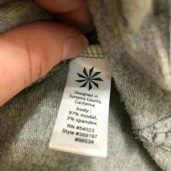 Athleta Grey Sporty Tee Dress V-Neck  Extra Small - Picture 10 of 16